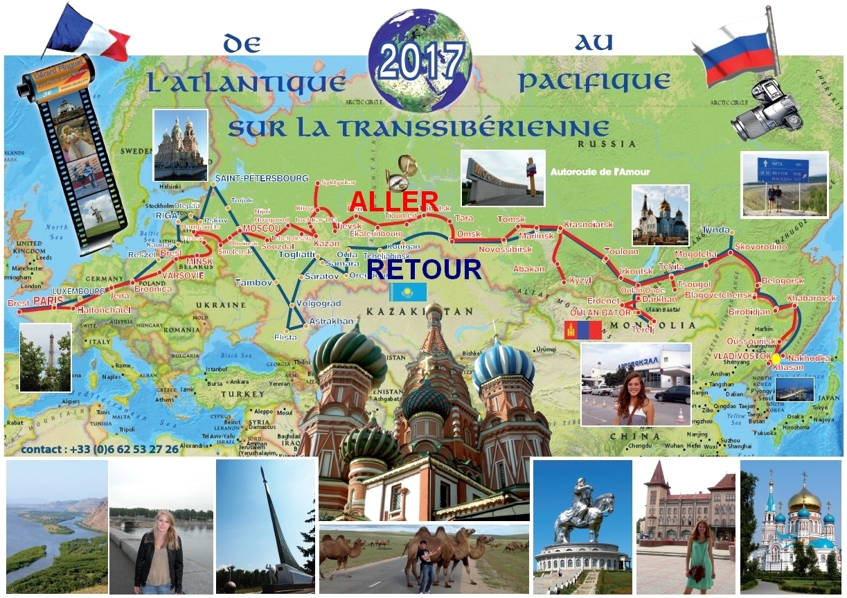 parcours Vladivostock Brest