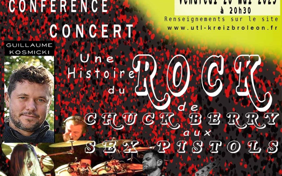 Concert-conférence à l’UTL de Lesneven : une histoire du rock, de Chuck Berry aux Sex Pistols